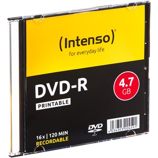 Speichermedien Intenso DVD-R 4,7 GB, 10er Pack Slimcase - Rohlinge