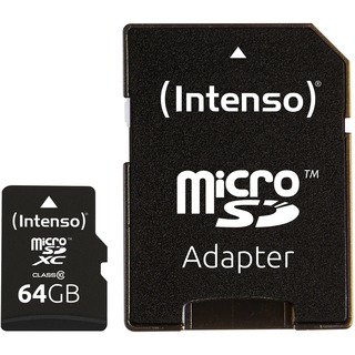 Intenso microSDXC 64 GB Class 10 65536 MB 12 MB/s 20 MB/s