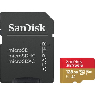 Sandisk microSD128GB Extreme +1Ad SDXC Cl.10 SDK | R160/W90