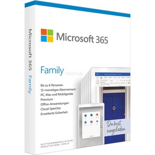 Microsoft 365 Family            1Y DE |