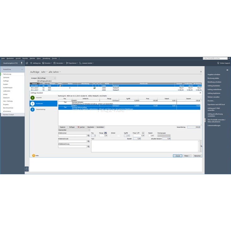 Lexware Lexw Faktura Auftrag 2019 DE - Buhl Data - Finanz Software - HiQ24