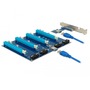 DeLOCK DeLOCK Riser Card PCI x1 >4xPCI x16 USB mit 60 cm