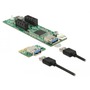 DeLOCK DeLOCK Riser Card PCIe>2xPCIe x1 | mit USB Kabel